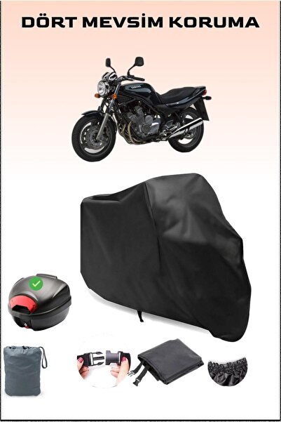 Breen أسود لـ Yamaha Xj 600 N حقيبة خلفية متوافقة مع القماش المشمع للدراجات ا...
