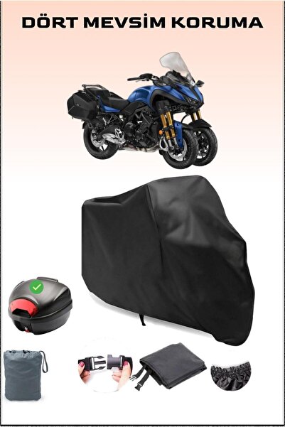 Breen Black Yamaha Niken Gt Rear Bag Compatible Motorcycle Tarpaulin Waterpro...