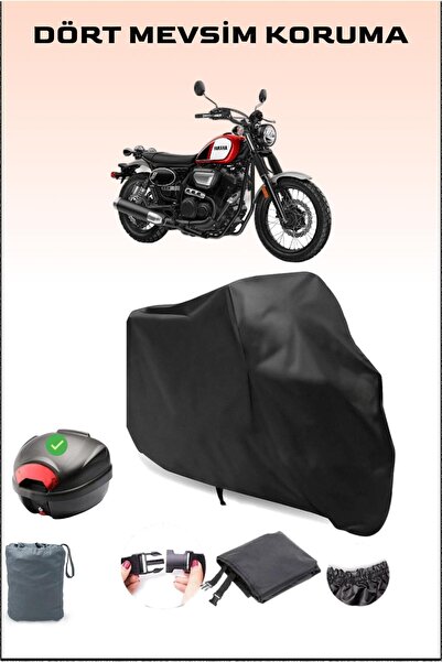 Breen Black Yamaha Scr950 Rear Case Compatible Motorcycle Tarpaulin Waterproo...