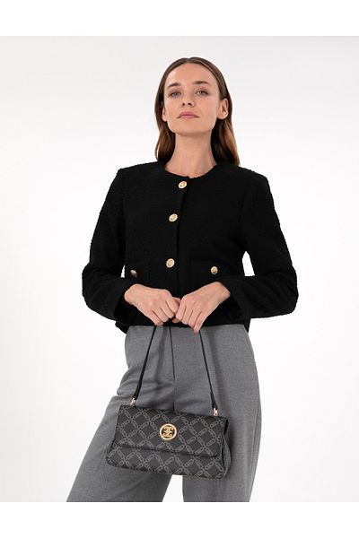 Pierre Cardin Black Shoulder Bag 50304200 -Vr046