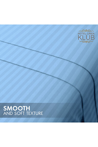 Hotel Linen Klub Queen-Striped Fitted Sheet Set - Premium and Durable Quality, Deep Pocket for a Perfect Fit