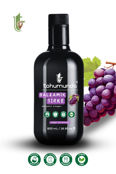 tohumunda Balzamik Sirke / Balzamic Vinegar [500 Ml] (KATKISIZ, IÇİLEBİLİR, DOĞAL FERMANTASYON)
