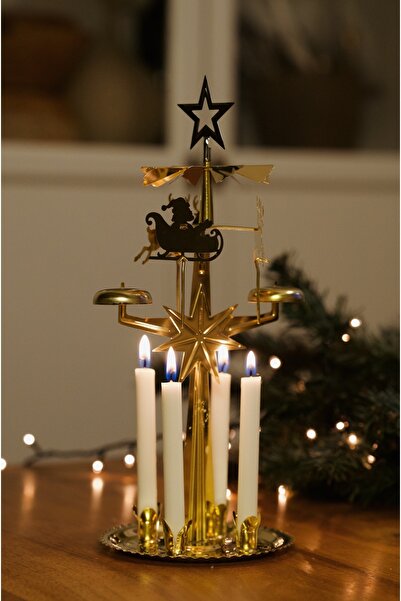 Dekorzdükkan Geyikli Gold Dilek Çanı