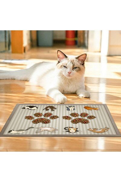Egebella Multi-Purpose Non-Slip Mat - Food Placemat, Cat Dog