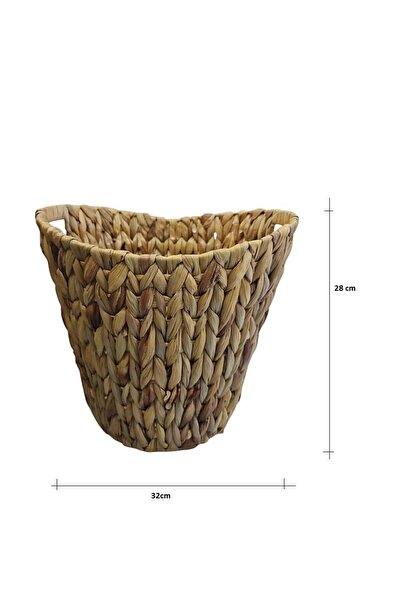 PANALI Naturel Oval Kulplu Derin Sepet Küçük Boy Pnl22102s