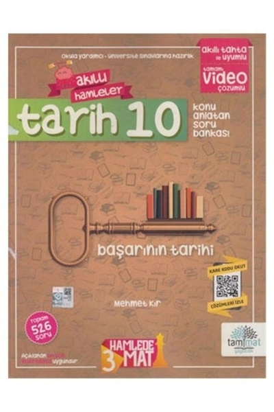 Tammat Yayıncılık 10. Sınıf Tarih Konu Anlatan Soru Bankası / Eyüp Aydın / Tammat Yayıncılık / 9786052740217