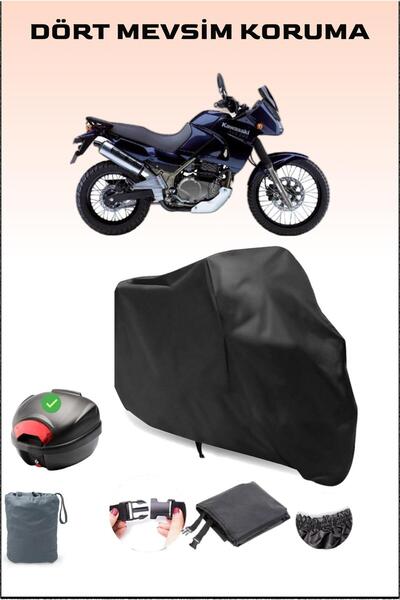 Breen حقيبة خلفية سوداء لدراجة Kawasaki Kle 500 متوافقة مع القماش المشمع المق...