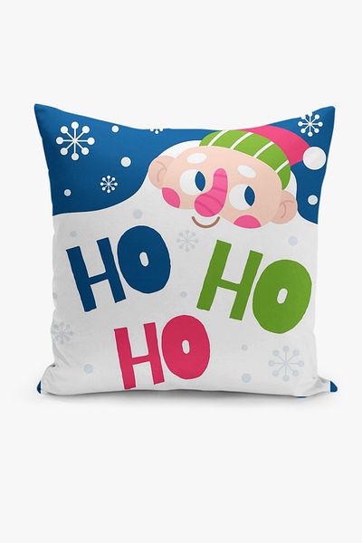 Filamente New Year Christmas Pattern Double Sided Digital Printed Throw Pillow Cover