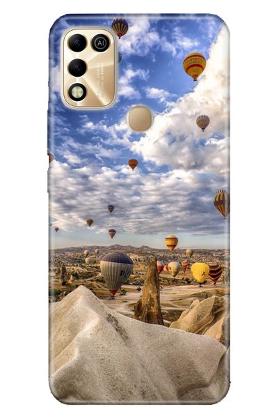 Cekuonline Infinix Hot 11 Play Case Silicone Moderna Illustrated Patterned Ür...