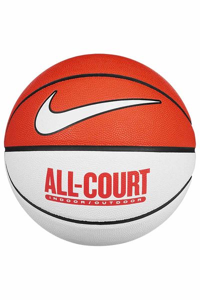 Nike Unisex Everday All Court 8P Λευκή/Κόκκινη μπάλα μπάσκετ - Deflated N.100.4369.187RS