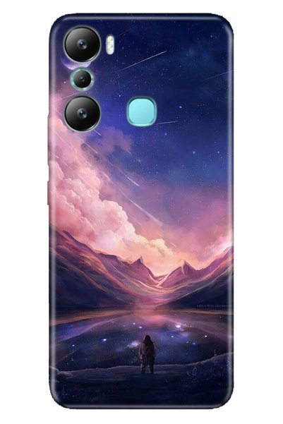 Cekuonline جراب Infinix Hot 20i من السيليكون بنمط صورة للأشعة فوق البنفسجية M...