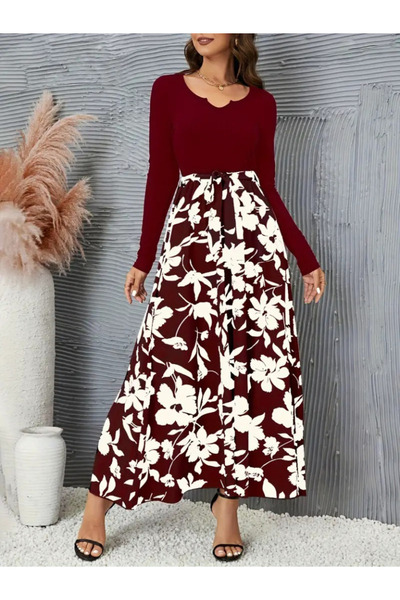 JANES Дамска рокля за гмуркане с дълъг ръкав, отворена яка, горна част, камиз...