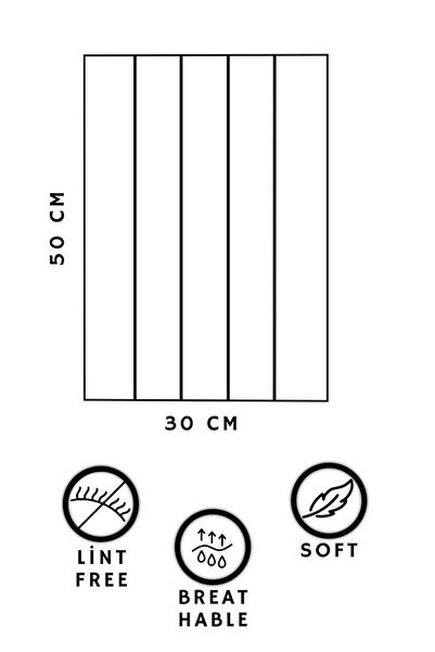 Rebeka Home Collection Синій 6-пазний рушник для кухні Sophia 30x50