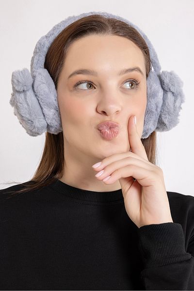 Ecrou Grey Rabbit-Carrot Earmuffs