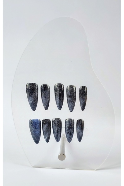 PİRAYE AKSESUAR By Maya Beauty & Nail 10'lu Lacivert Kedi Gözü Homemade Orta ...