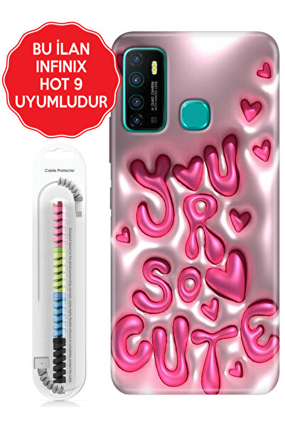 Cekuonline Infinix Hot 8 9 10 11S 12 20 30i 40 40i Pro Play Kılıf Resimli Sil...