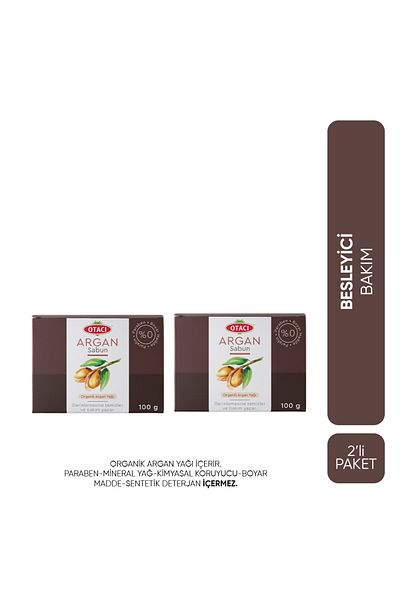 Otacı Advantageous 2-Pack Organic Argan Oil Soap 100 g