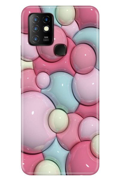 Cekuonline Infinix Hot 10 Uyumlu Kılıf Resimli Desenli Silikon Baloncuk