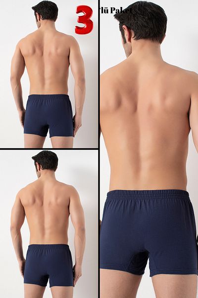 DONEX 2302 3 Pack Βαμβακερό ανδρικό μποξεράκι με ανοιχτή μέση