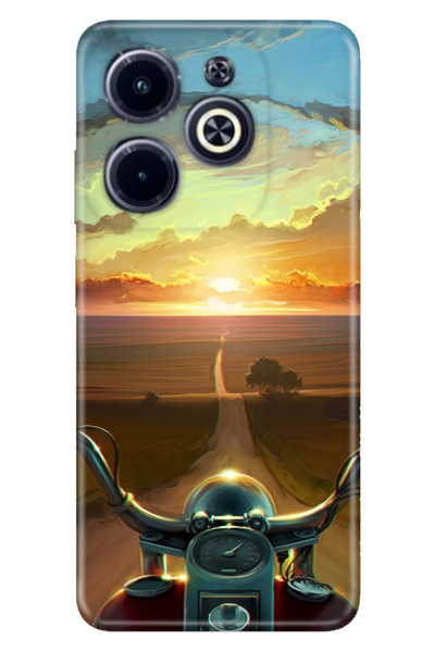 Cekuonline جراب متوافق مع هاتف Infinix Hot 40i مصنوع من السيليكون المطبوع