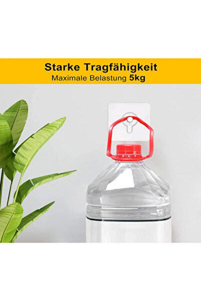 Blue Home Lıght 10 Adet Duvar Delmeden Zarar Vermeden Yapışkanlı Askı Çivi Şeffaf Güçlü Iz Bırakmaz Tablo Yapışkanı