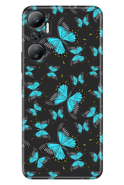 Cekuonline جراب Infinix Hot 20 مع غطاء حماية من السيليكون للأشعة فوق البنفسجي...