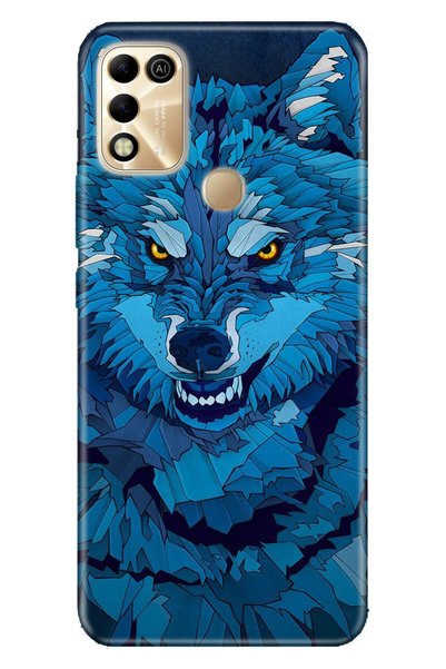 Cekuonline Infinix Hot 11 Play Case Silicone Moderna Illustrated Patterned Bl...