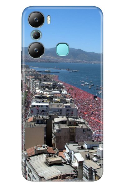 Cekuonline Infinix Hot 20I Case Silicone Patterned Pictorial Uv Cover Izmir