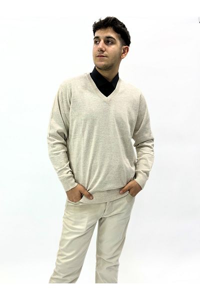 Beğen V-Neck Sleeve Sweater