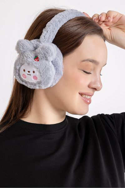 Ecrou Grey Rabbit-Carrot Earmuffs