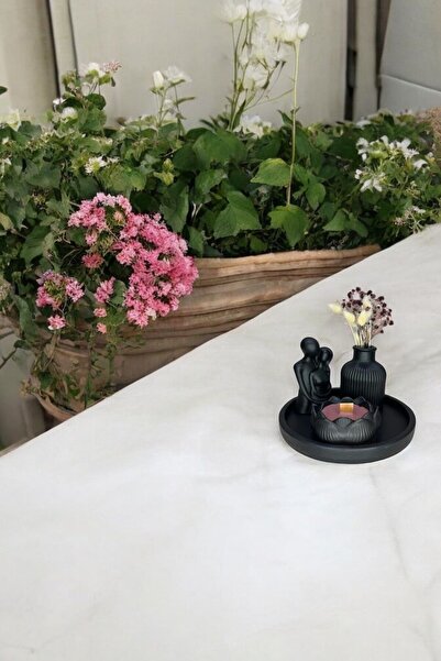 Black Presentation Jewelry Plate Decorative Tray Object Set 4 Pieces Model 1056