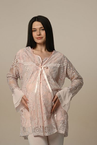 Marilyn Club Maternity-Maternity Pajamas Set with Dressing Gowns Set of 3