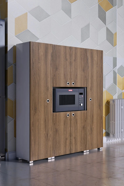 moka park avm 6 Kapaklı Çok Geniş Raflı Mikrodalga Fırın Dolabı Çok Amaçlı Dolap