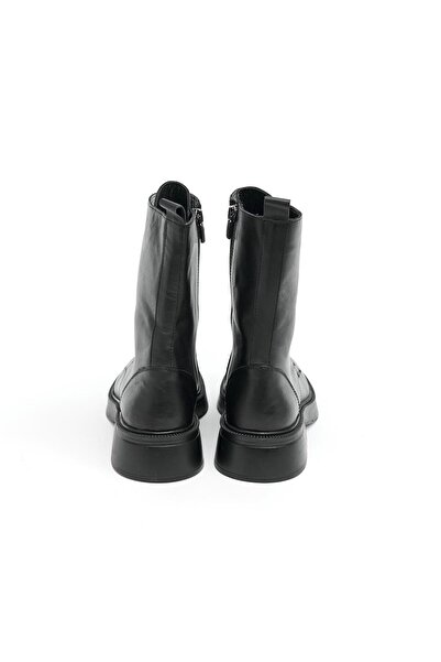 derinet Hakiki Deri Fermuarlı Kadın Uzun Bot