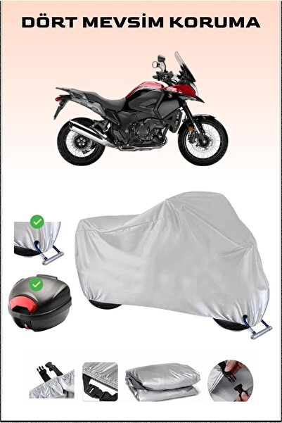Breen Honda Vfr 1200 X Crosstourer - Gray Rear Bag and Motorcycle Tarpaulin w...