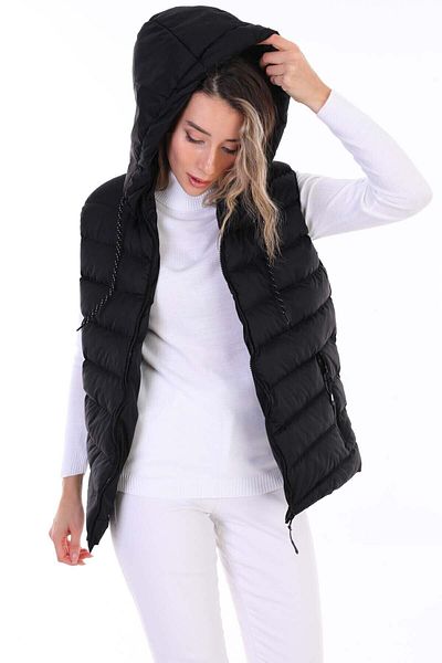 Everest Women's Gel Filling Zippered Hooded Daily Sports Puffer Vest