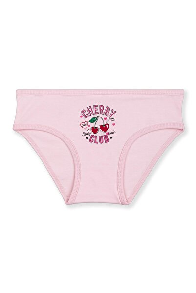 BAYKAR Kız Çocuk Pamuklu Renkli Baskılı Bikini Külot 3'lü Paket 5320 Renkli