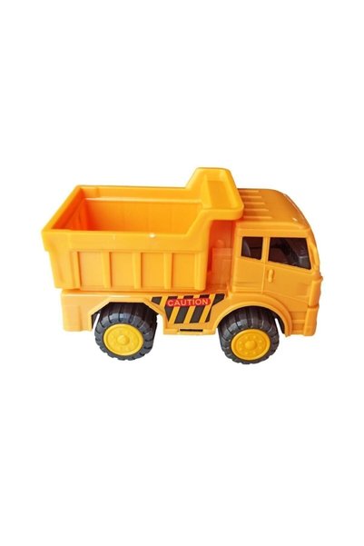 Meva Market Oyuncak Iş Makinaları Seti Dozer, Kepçe, Mikser Ve Kamyon, Sürtmeli 4'lü Set