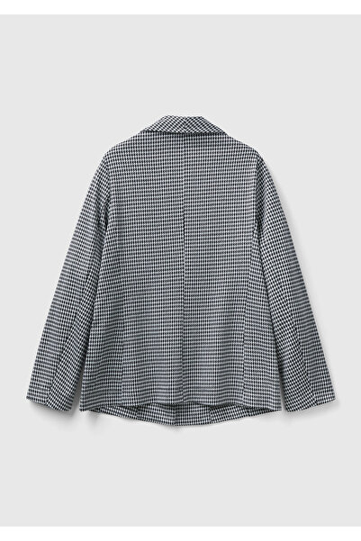 United Colors of Benetton Jachetă de damă cu model alb-negru