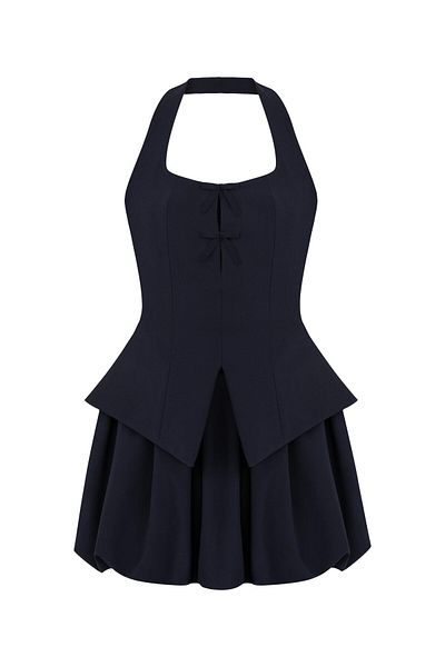 AQUELLA Rochie cu balon Allure bleumarin