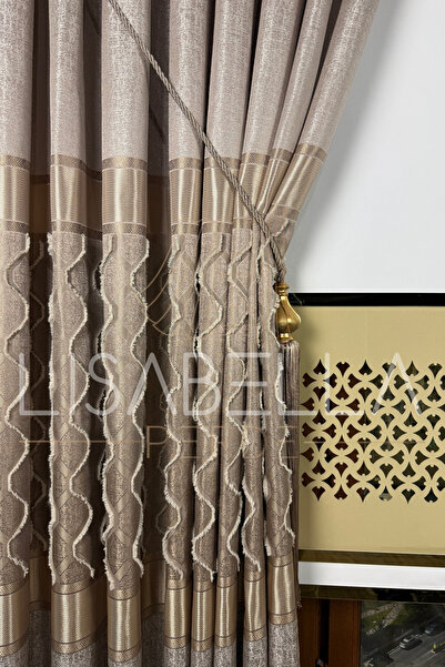 LisabellaHome خلفية لوحة Sienna Elegance - 1/3 بكرة ضيقة (جنحة واحدة)