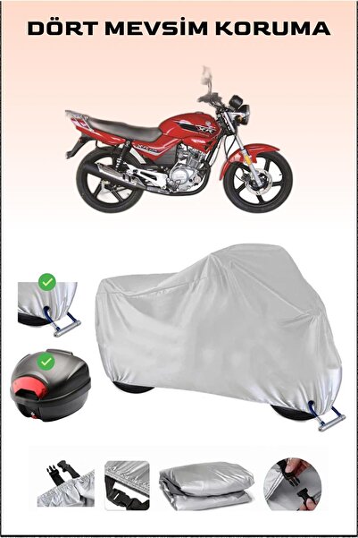 Breen مشمع دراجة نارية باللون الرمادي من Kuba XR 125 - متوافق مع الحقيبة الخل...