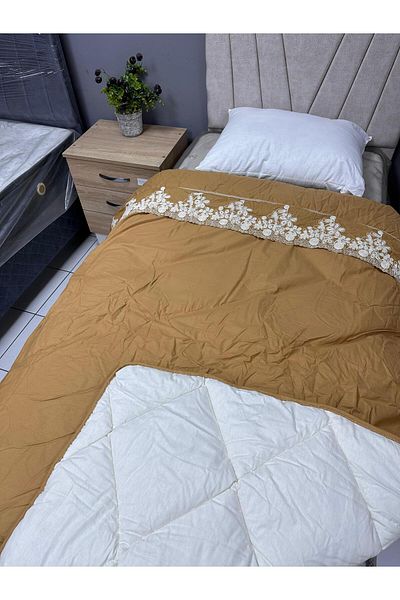 Clasy Satin 100% Cotton Ranforce Single Quilt Osela V1 Ginger