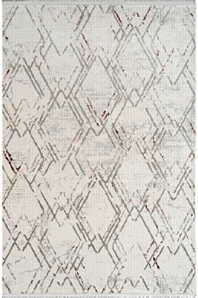 ATLAS HALI Seren NF13A Krem Gri Akrilik Yumuşak Dokulu Modern Halı Karademir Home