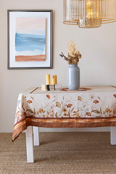 Marielouhome Pamuklu Su Geçirmez Rustic Masa Örtüsü