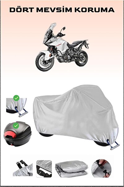 Breen KTM 1290 Super Adventure T - رمادي، حقيبة خلفية وقفل متوافق مع القماش ا...