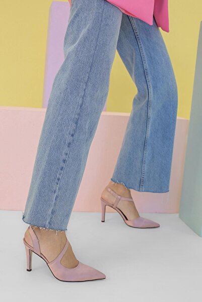 Stil Durağı Insta Model 8 Cm Topuklu Ayakkabı Gul Kr.