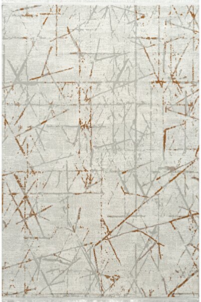 ATLAS HALI Seren NF08B Krem Bakır Akrilik Yumuşak Dokulu Modern Halı Karademir Home