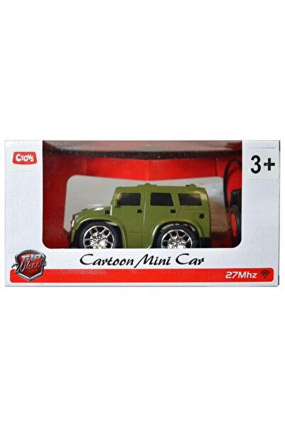 CToys Cartoon Mini Car 27 Mhz Full Fonksiyon Uzaktan Kumandalı Yeşil Araba Qx...