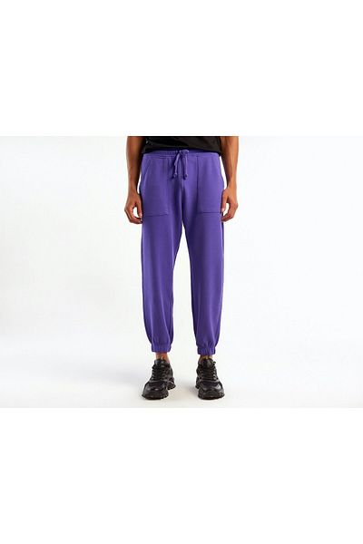 United Colors of Benetton Pantaloni de trening pentru bărbați din bumbac mov